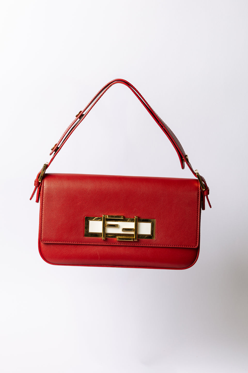 Fendi Baguette – Leather Red