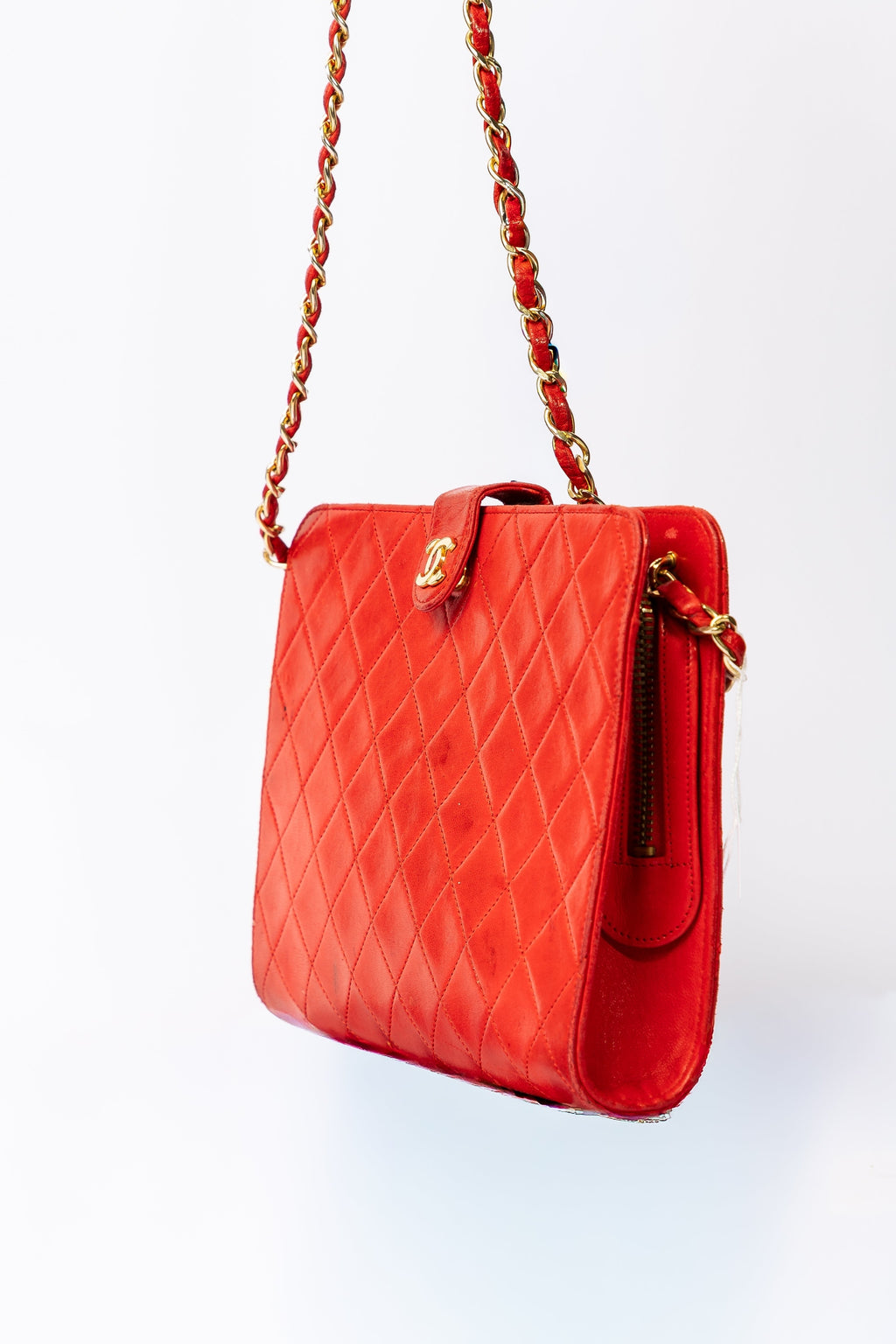 Chanel Vintage Camera Bag / Shoulder Bag (matelassé in pelle)