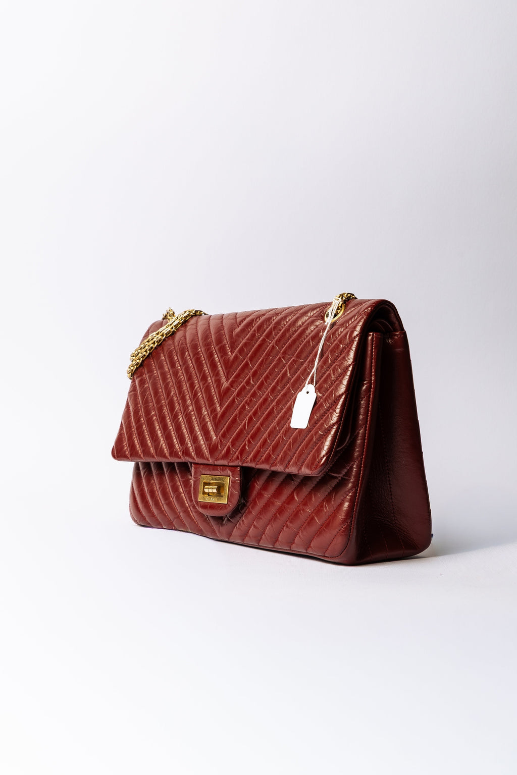 Chanel Vintage Mademoiselle Chevron Flap Bag