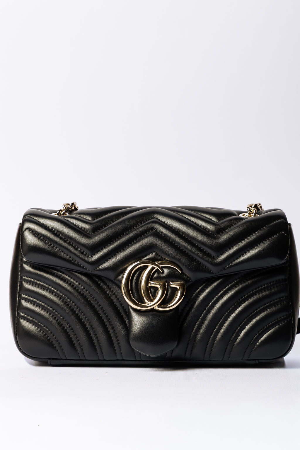 Gucci GG Marmont Small Shoulder Bag – Pelle Matelassé Nera