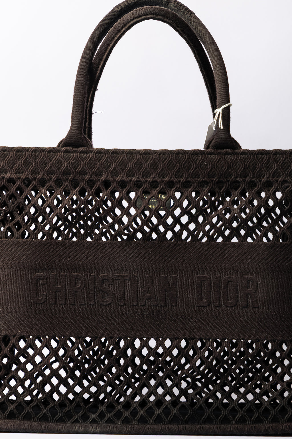 Dior Book Tote – Openwork / Mesh Edition (Black)