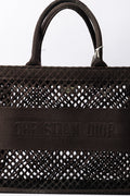 Dior Book Tote – Openwork / Mesh Edition (Black)