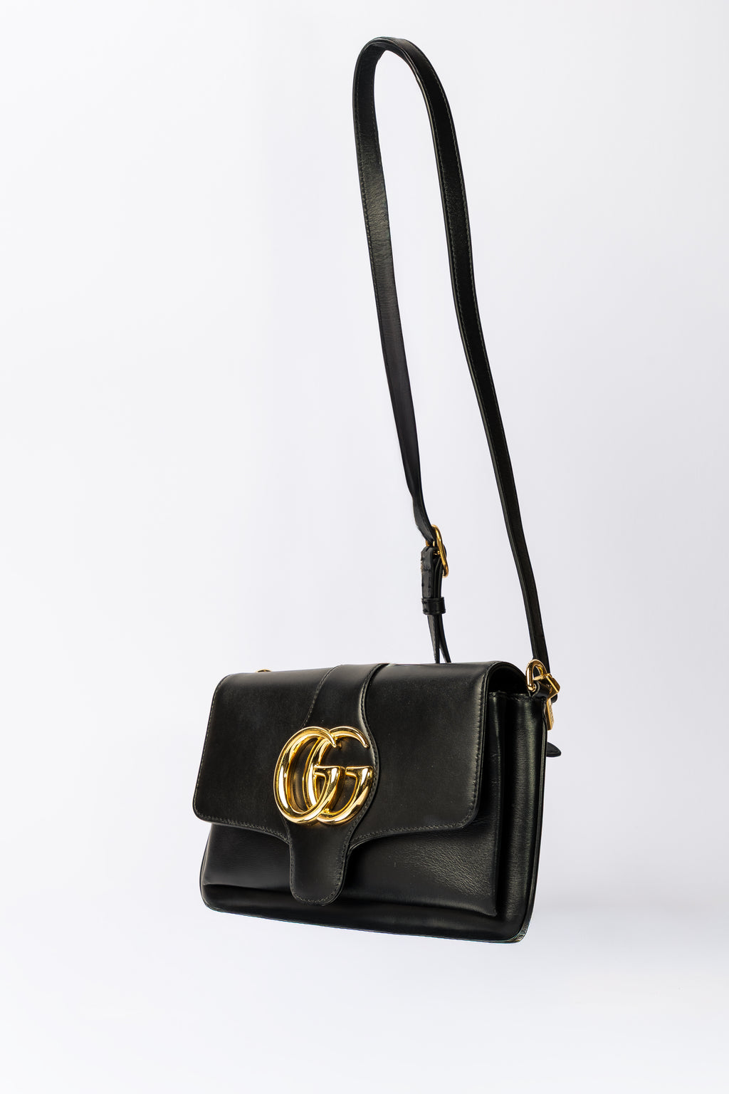 Gucci GG Marmont Shoulder Bag (Vintage Black Leather)
