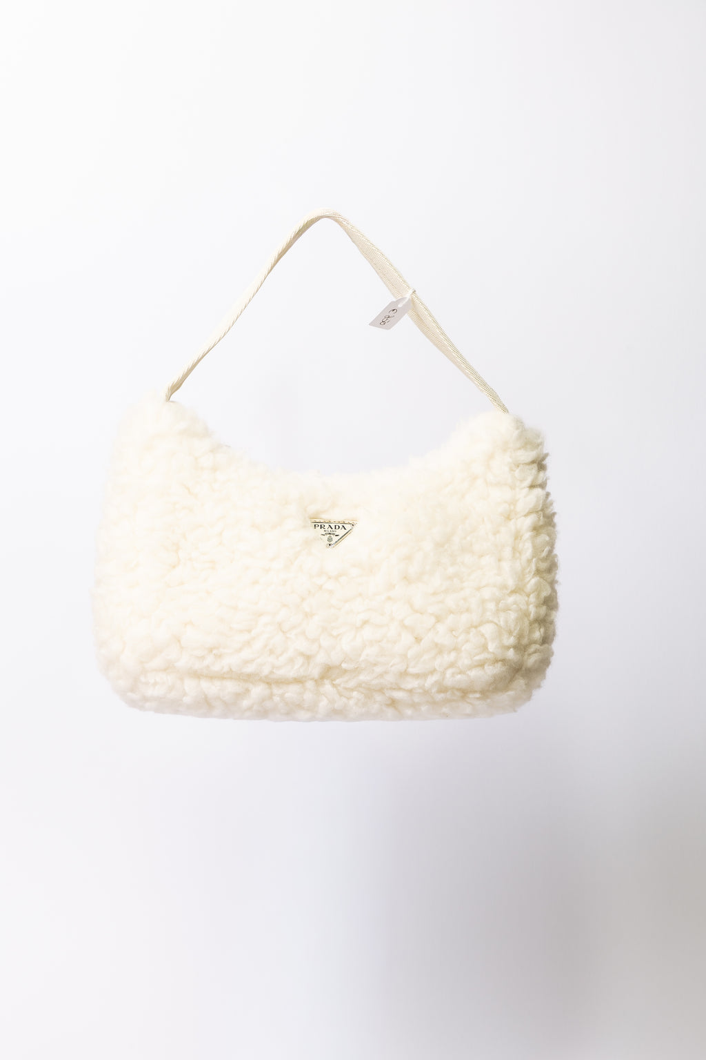 Prada Re-Edition 2000 / 2005 Teddy Shearling Bag (Beige/Ivory)