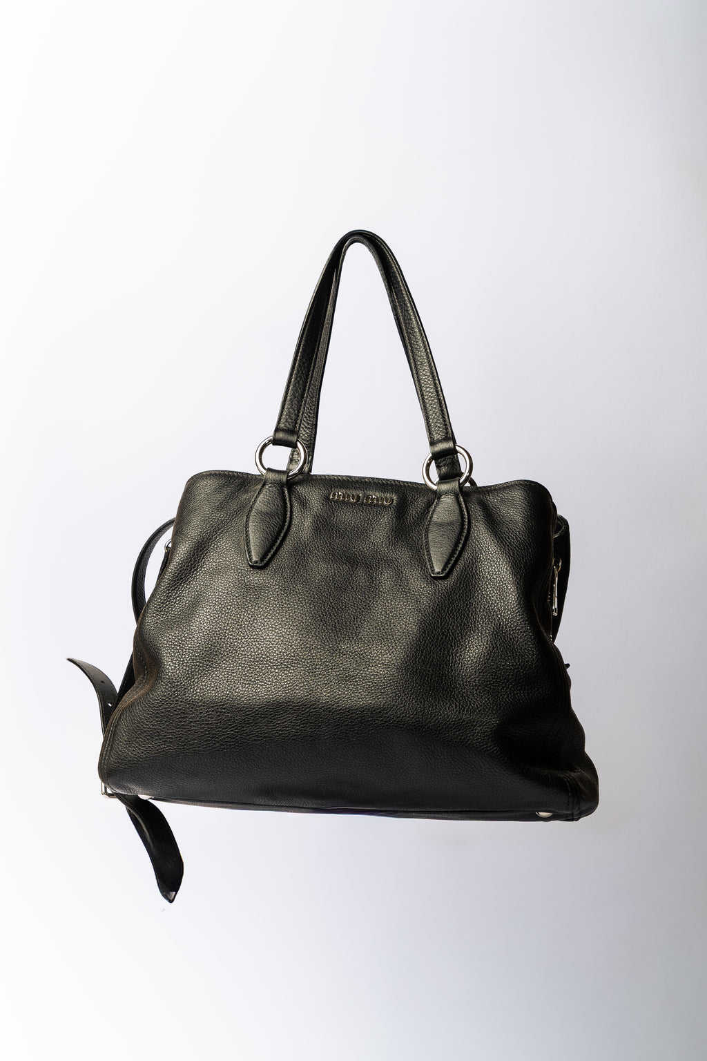 Miu Miu Soft Leather Tote – Nera