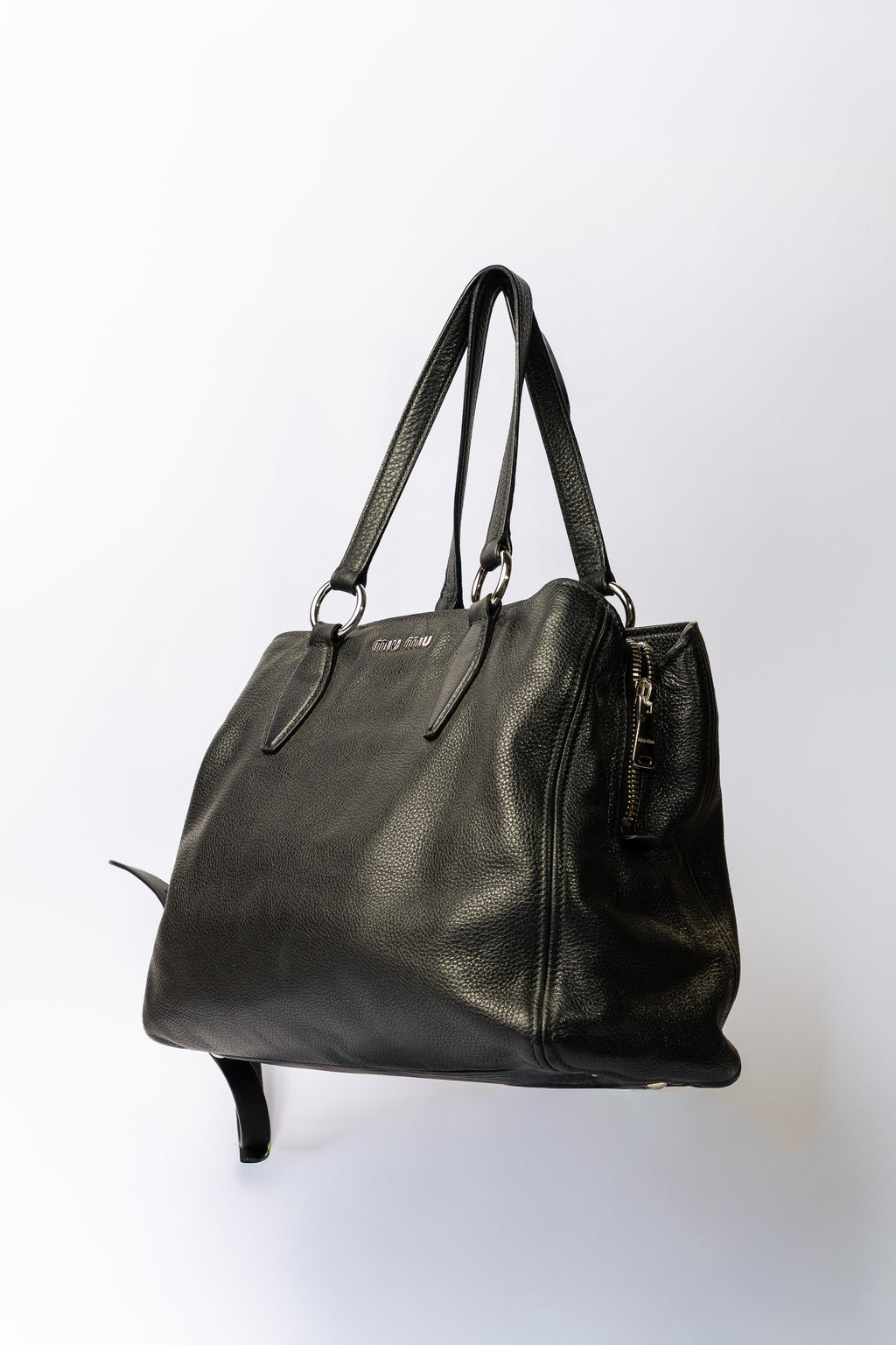 Miu Miu Soft Leather Tote – Nera