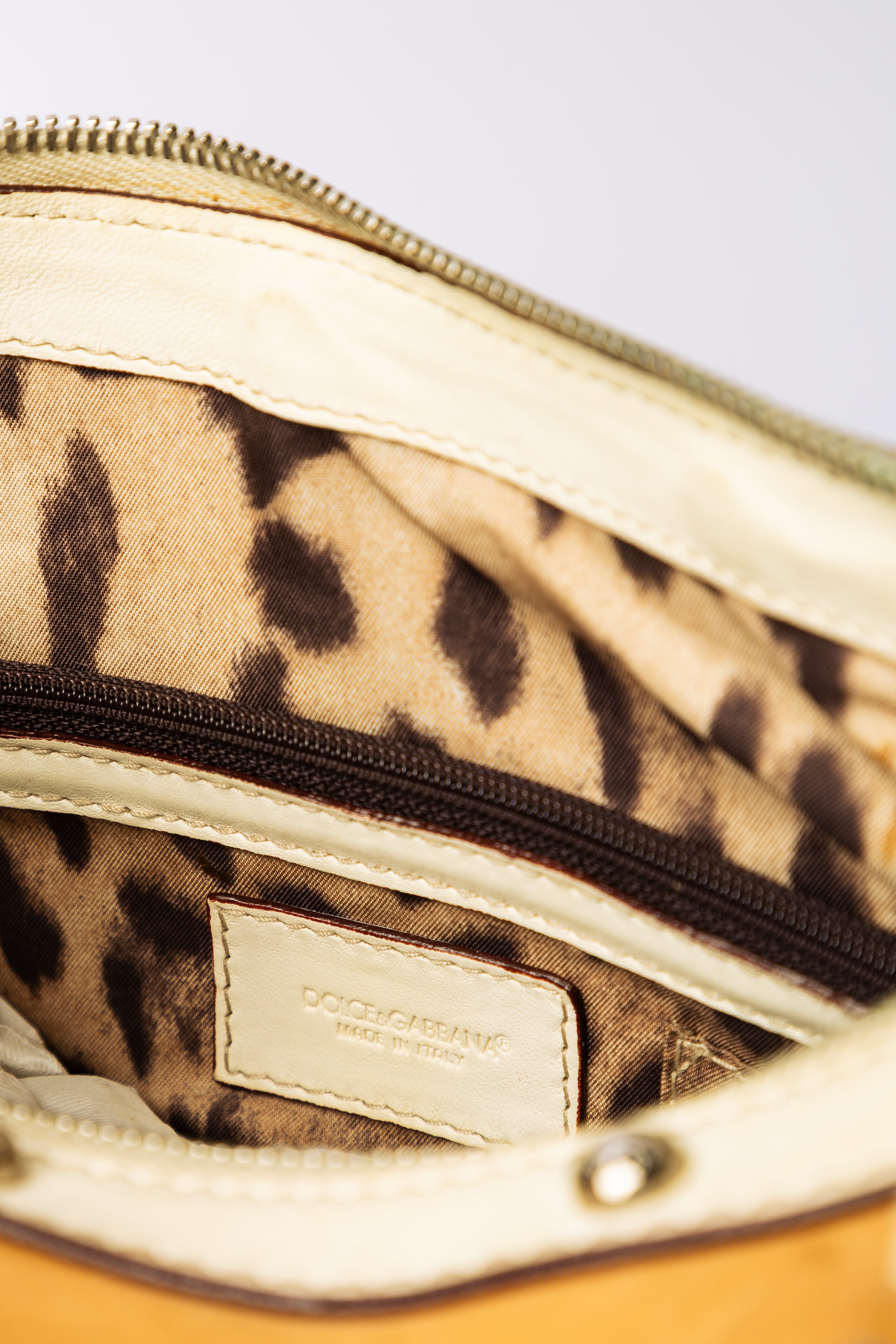 Dolce & Gabbana Miss Easy / Shopper Canvas & Leather Shoulder Bag