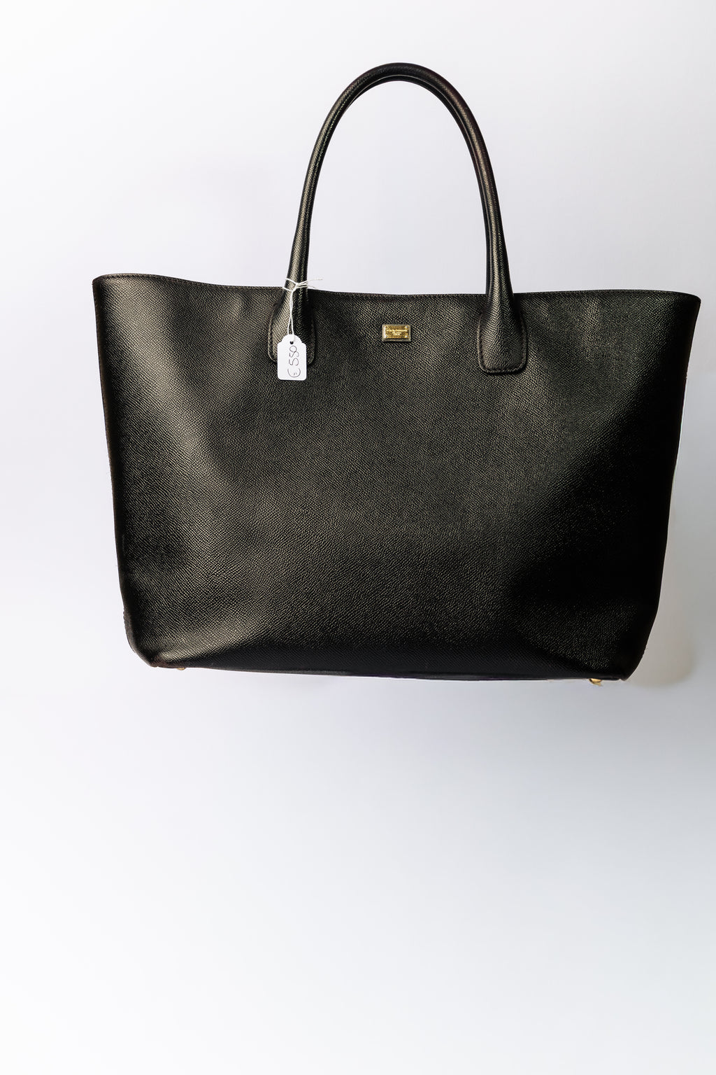 Dolce & Gabbana Leopard Lined Leather Tote – Nera