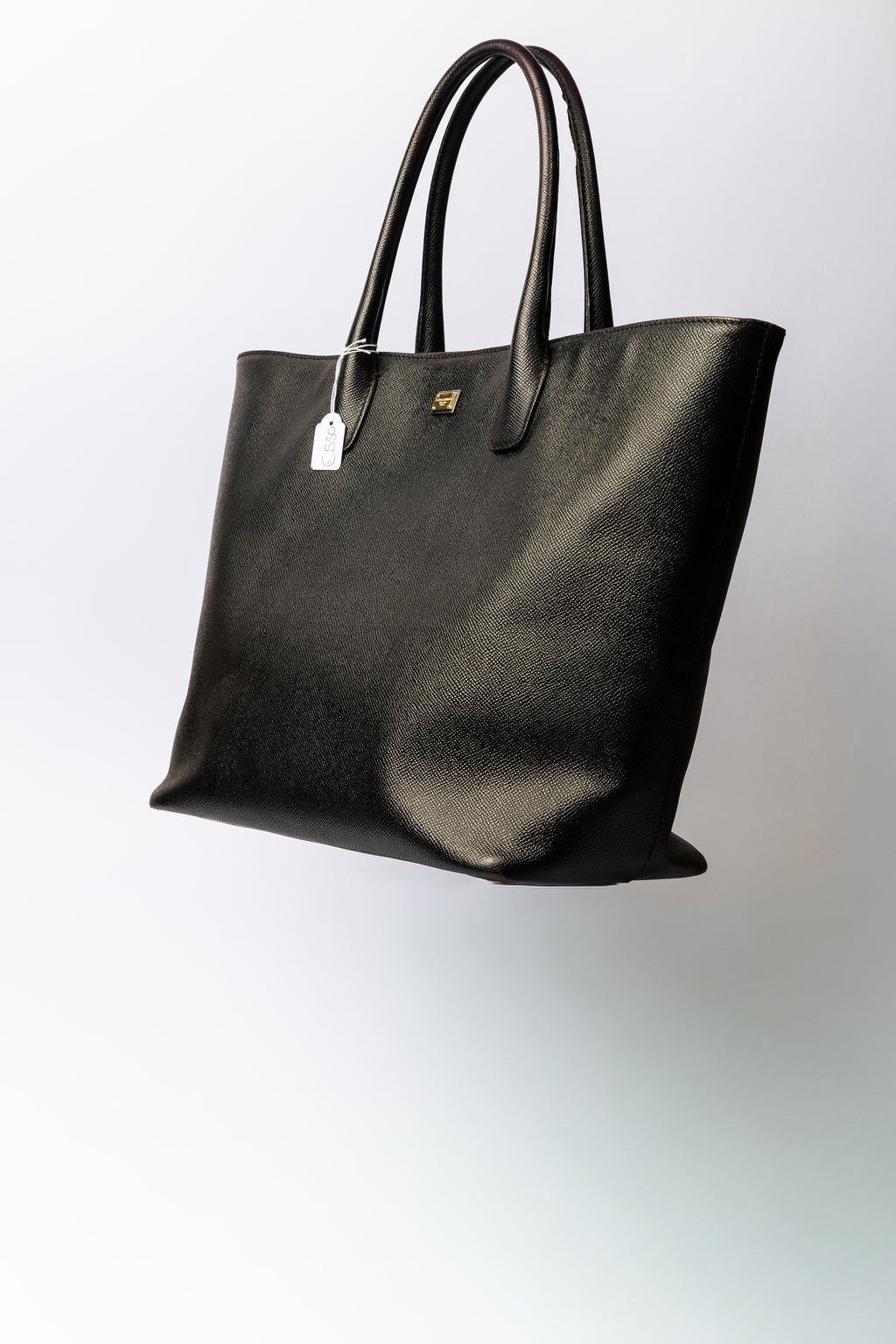 Dolce & Gabbana Leopard Lined Leather Tote – Nera