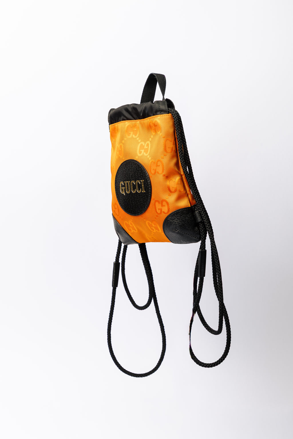 Gucci GG Drawstring Backpack / Gym Bag – Satin Orange