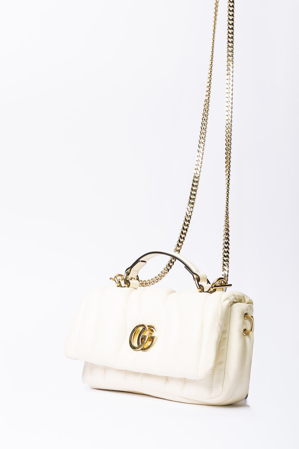 Gucci GG Marmont Top Handle Bag – Bianco