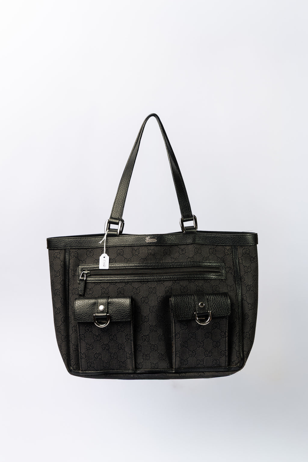 Gucci GG Canvas Tote Bag con tasche frontali