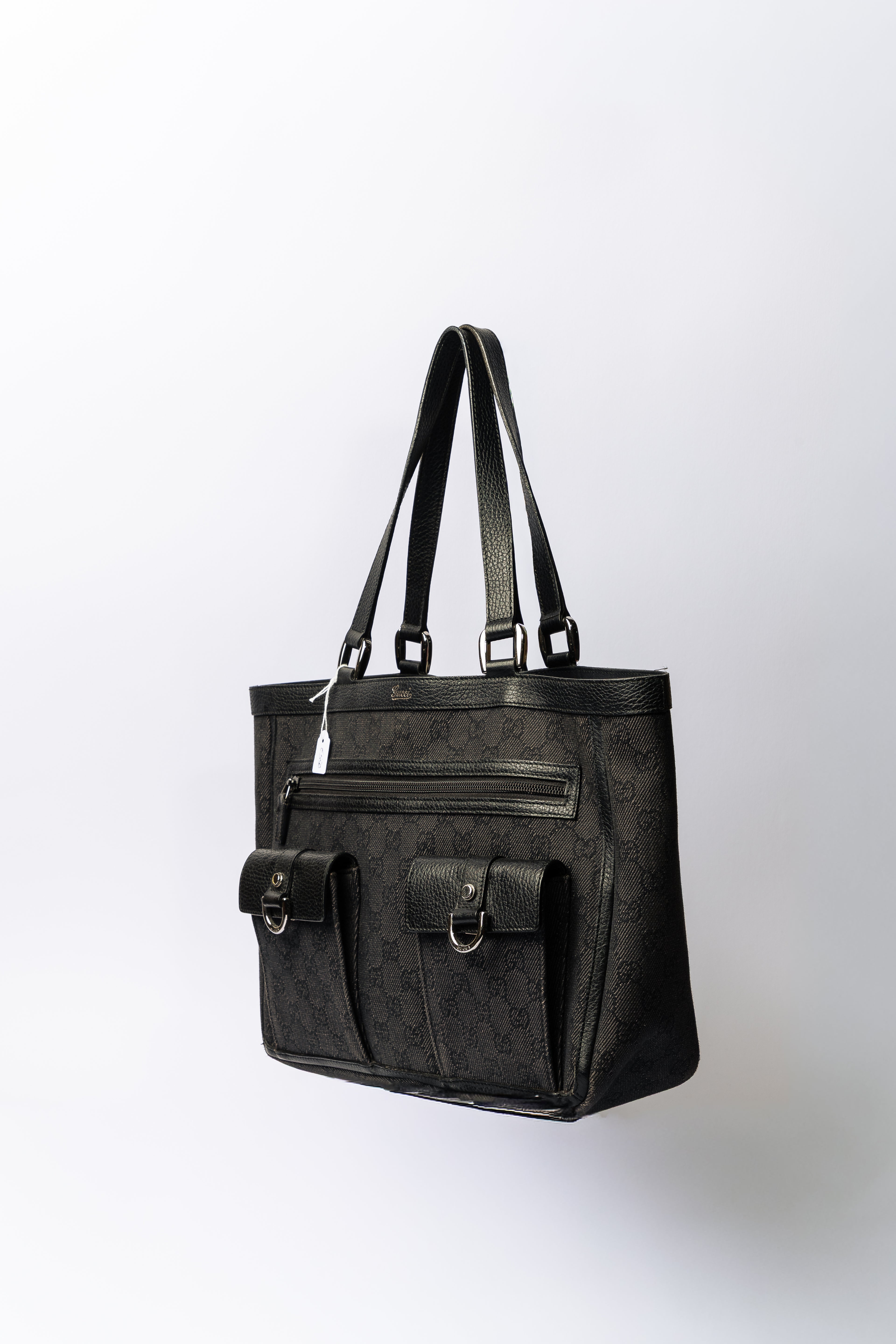 Gucci GG Canvas Tote Bag con tasche frontali