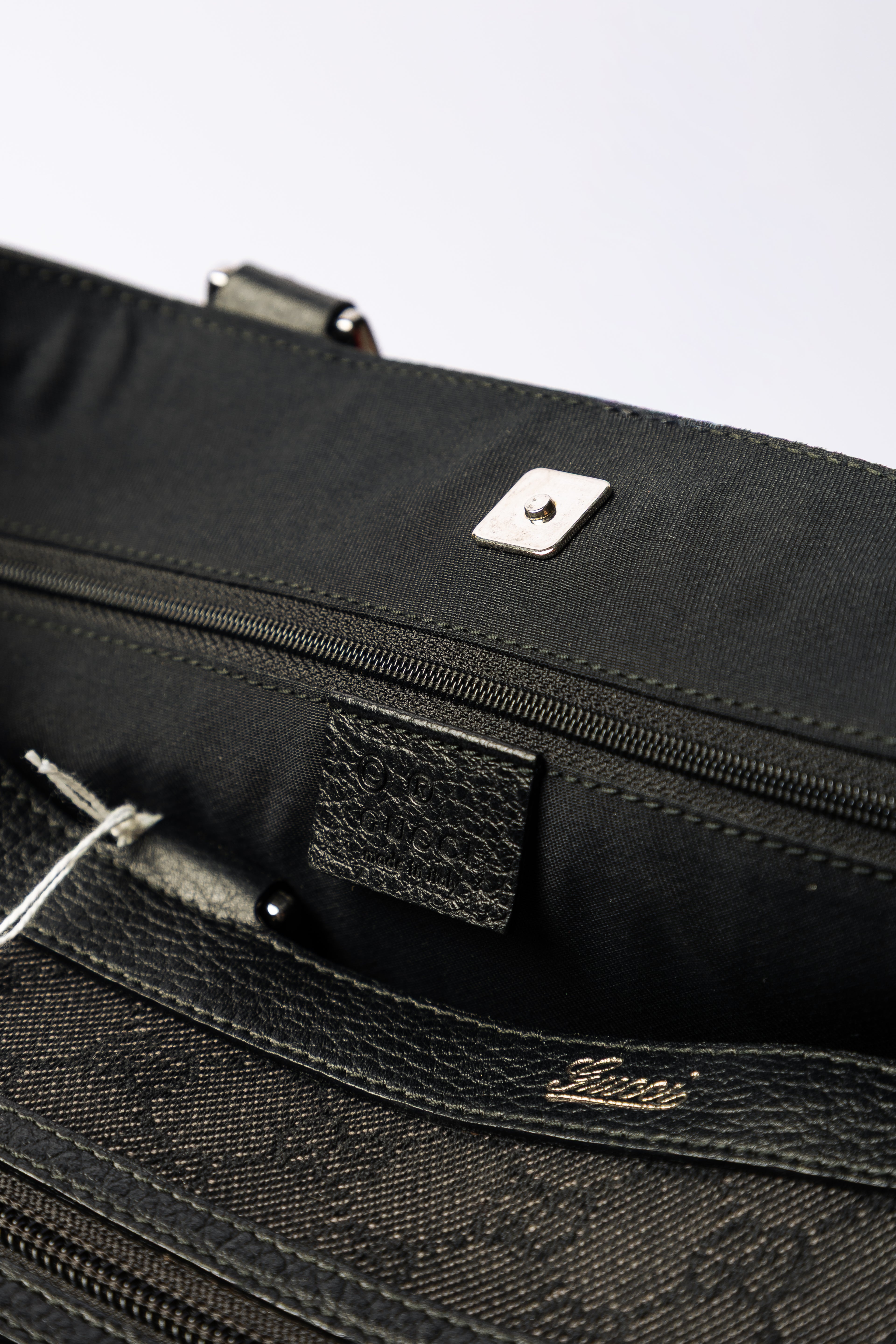 Gucci GG Canvas Tote Bag con tasche frontali